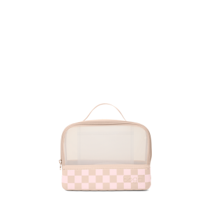 Boggs N' Ends - Checkered Linen/ Pink Marshmallow
